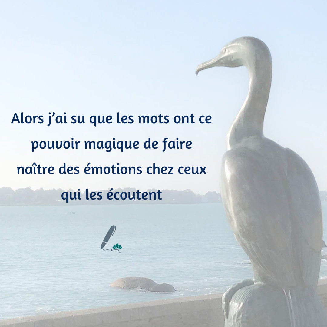 Extrait du texte "À la source des mots - mes premiers pas dans l'écriture"