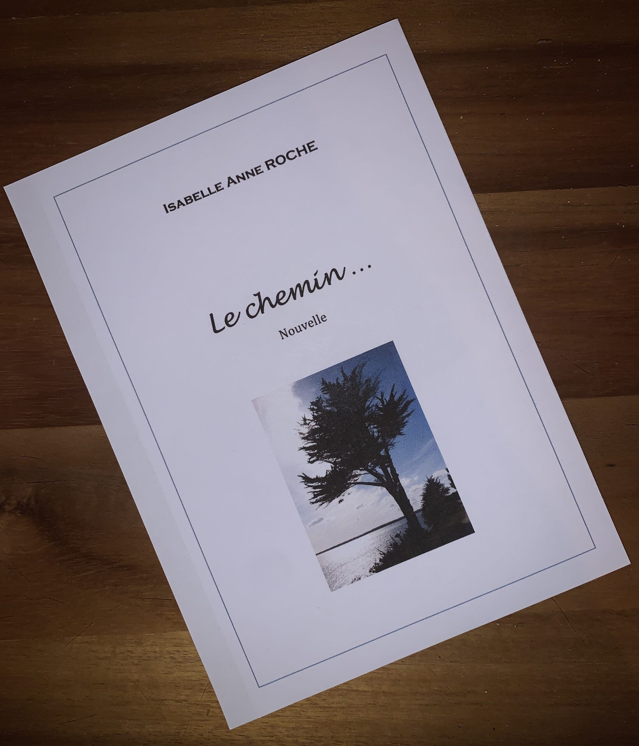 Couverture de la nouvelle "Le chemin" évoquant ma première création littéraire partagée