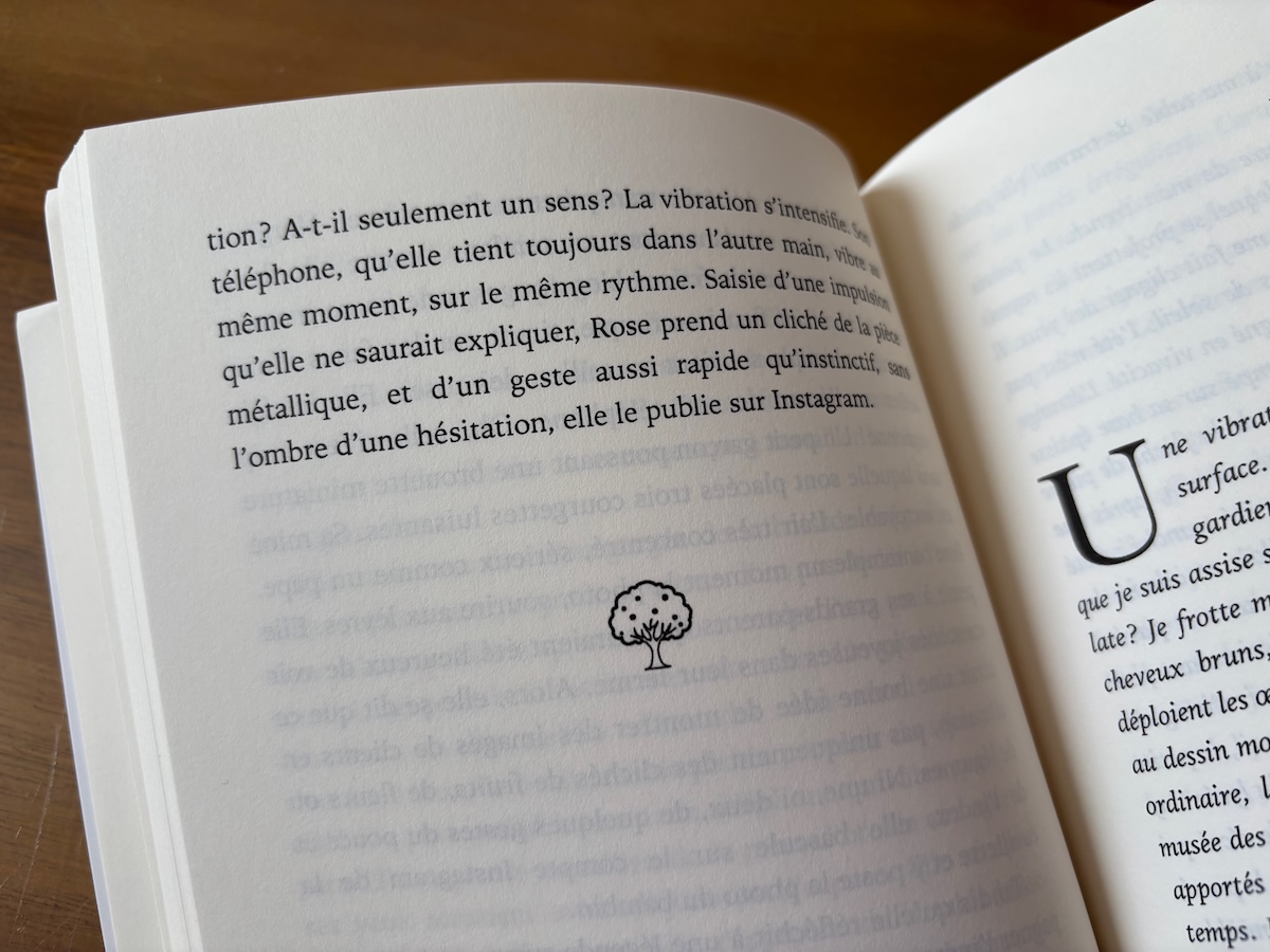 Pictogramme de fin de chapitre dessiné avec Inkscape dans le livre Les Passeurs de Vérité